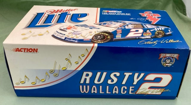 Action 1:24 Rusty Wallace #2 Miller/Elvis TCB 1998 Ford Taurus New