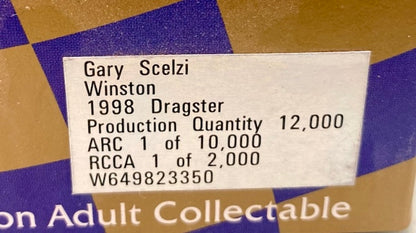Action 1:64 Gary Scelzi Winston 1998 Dragster New