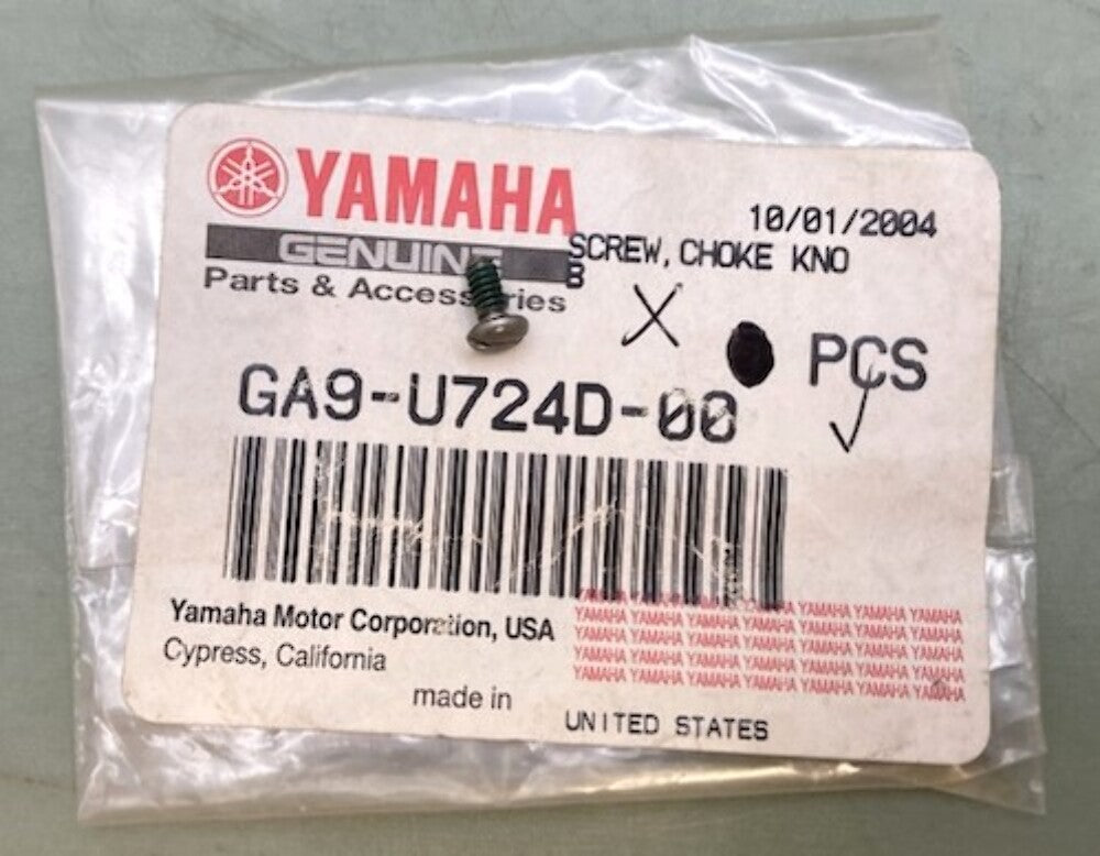 Yamaha ga9-u724d-00 Choke Knob Screw New Genuine