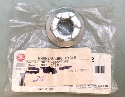 Yamaha 90171-16002-00 Castle Nut New Genuine