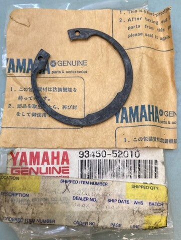 Yamaha 93450-52010 Inner Circlip New Genuine