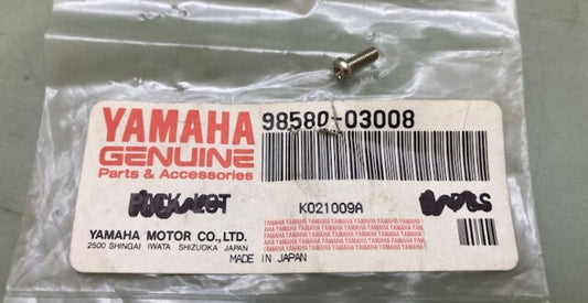 Qty 2 Yamaha 98580-03008 Pan Head Screw New Genuine