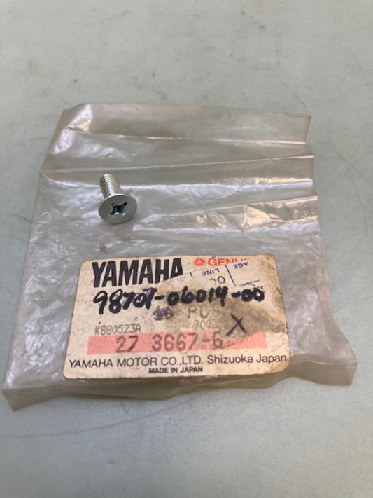 Yamaha 98707-06014-00 Flat Head Screw New Genuine