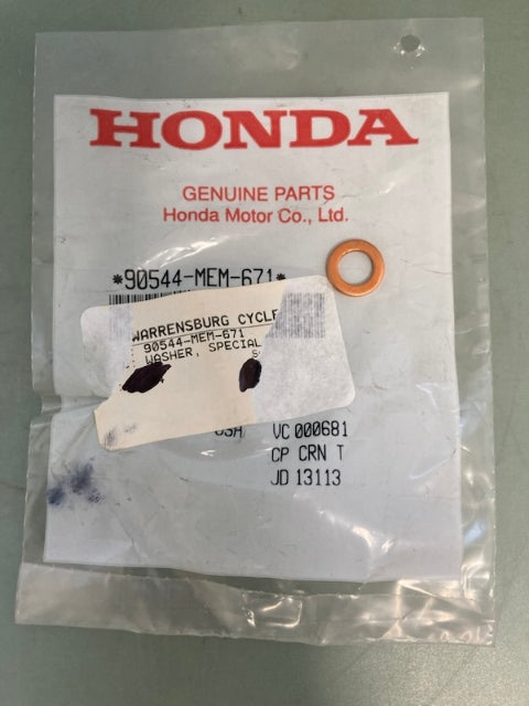 Honda 90544-MEM-671 Special Washer New Genuine
