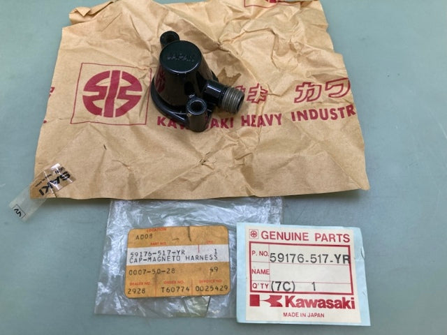 Kawasaki 59176-517-YR Magneto Harness Cap New Genuine