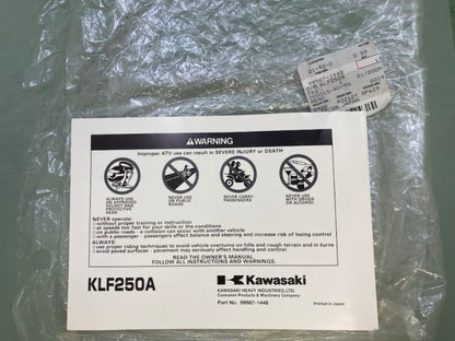 Kawasaki 99987-1448 Owner's Manual KLF250A 2007 New Genuine