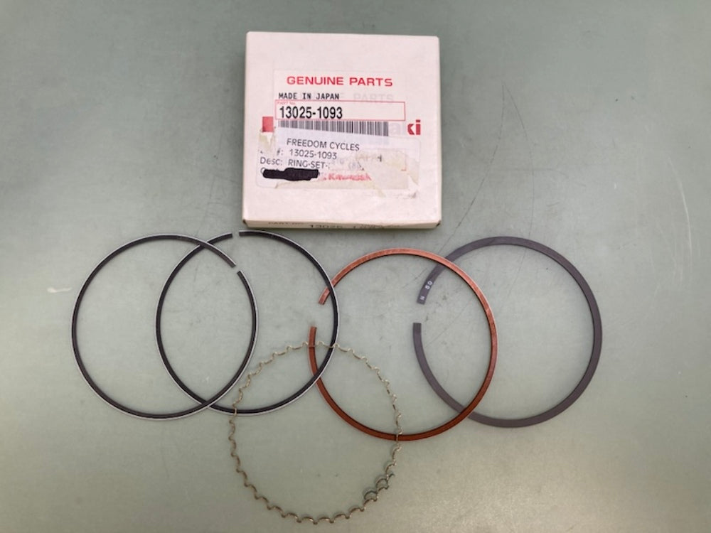 Kawasaki 13025-1093 Ring-Set-Piston, L, O/S, 0.50 New Genuine