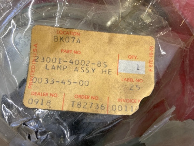 Kawasaki 23001-4002-8S Lamp Assembly Head Red New Genuine