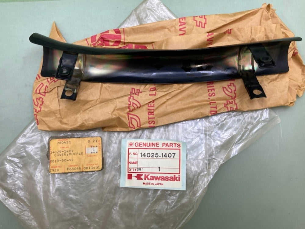 Kawasaki 14025-1407 Muffler Cover L.H. New Genuine