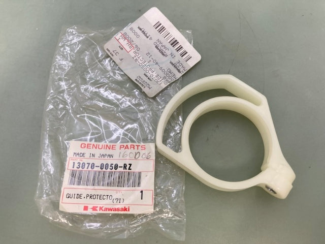 Kawasaki 13070-0050-RZ Guide, Protector, Rh, White New Genuine