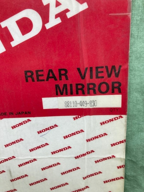 Honda 88110-449-830 Rear View Mirror New Genuine