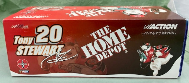 ACTION CWB TONY STEWART 2001 HOME DEPOT COCA-COLA POLAR BEAR 1:24 New