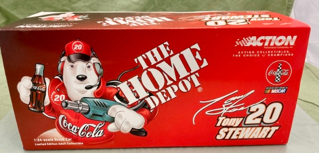ACTION CWB TONY STEWART 2001 HOME DEPOT COCA-COLA POLAR BEAR 1:24 New