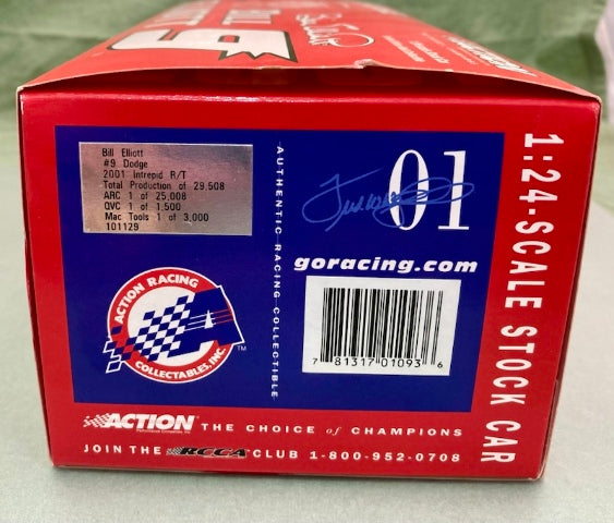 Action Bill Elliott #9 Dodge 2001 Intrepid R/T 1:24 New