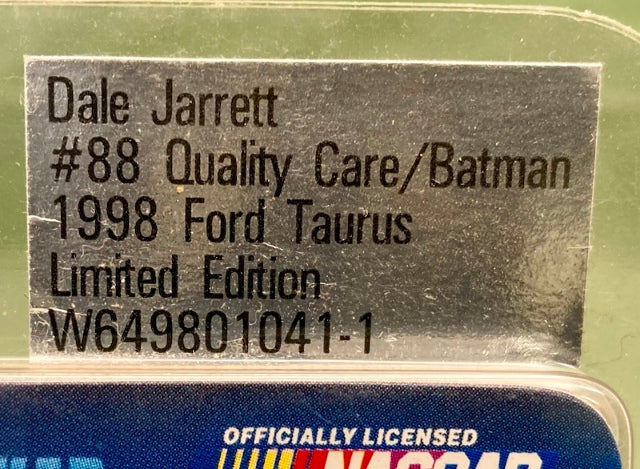 Action 1:64 Dale Jarrett #88 Quality Care/ Batman 1998 Ford Taurus New