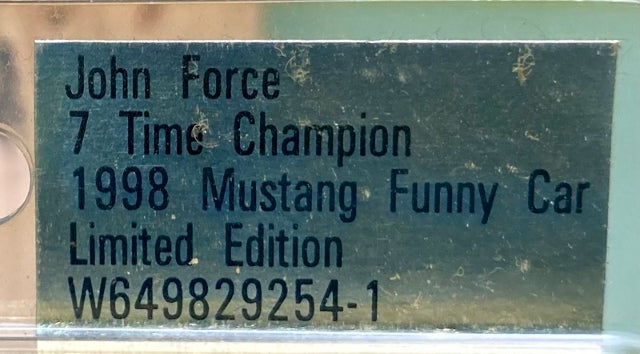 Action 1:64 Castrol GTX John Force 7 Time Champion 1998 Mustang Funny Car New