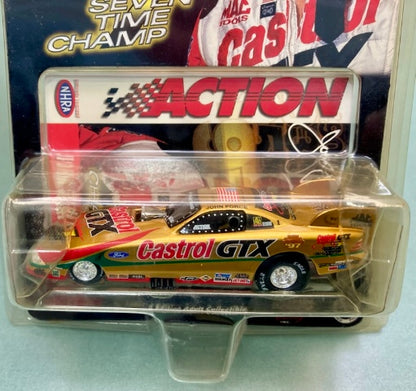 Action 1:64 Castrol GTX John Force 7 Time Champion 1998 Mustang Funny Car New