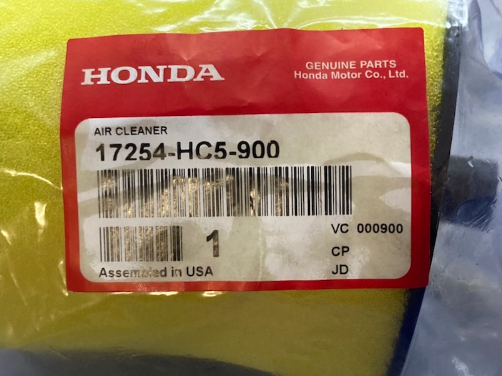 Honda 17254-HC5-900 Element, Air, Cleaner Fourtrax New Genuine