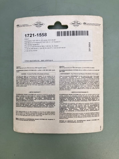 SBS 1721-1558 591HF Brake Pads New Genuine
