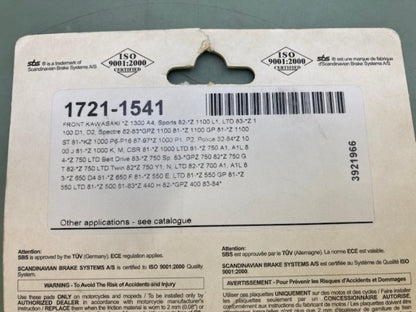 SBS 539HF Brake Pads 1721-1541 New Genuine