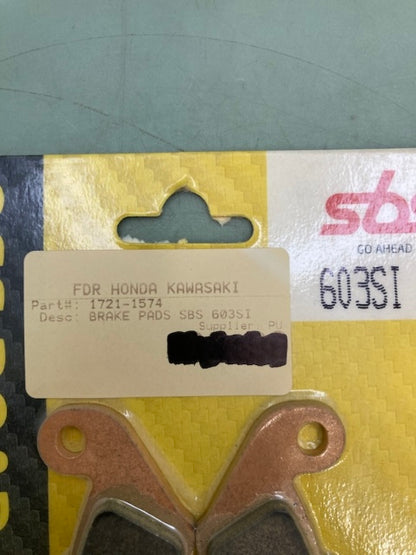 SBS 603SI Brake Pads 1721-1574 New Genuine