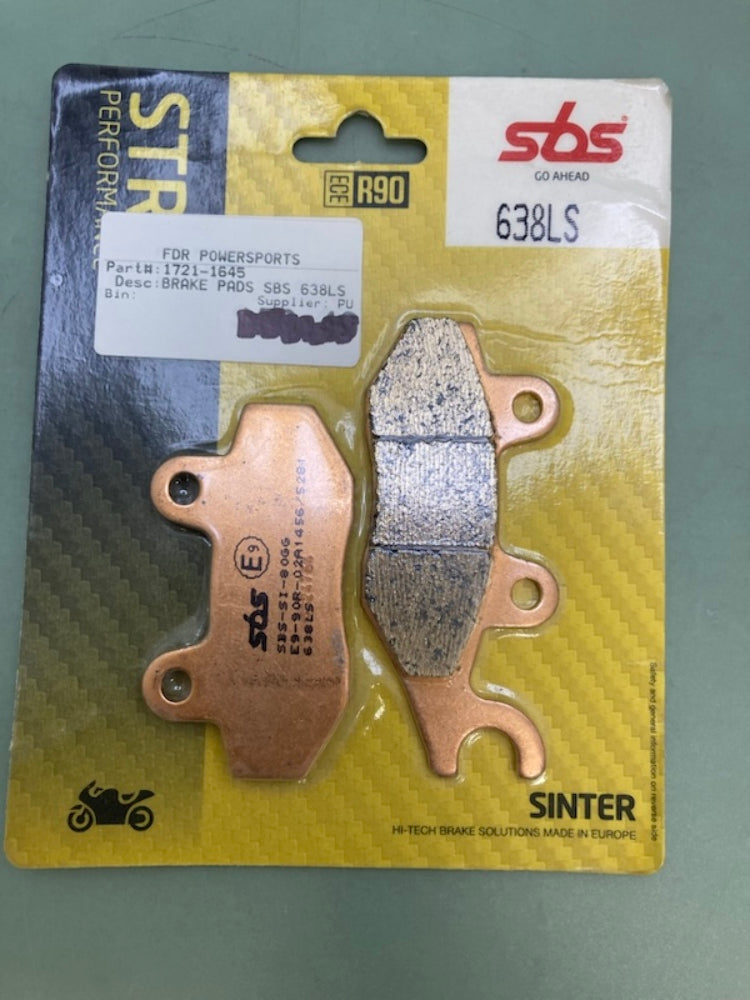 SBS 638LS Brake Pads 1721-1645 New Genuine