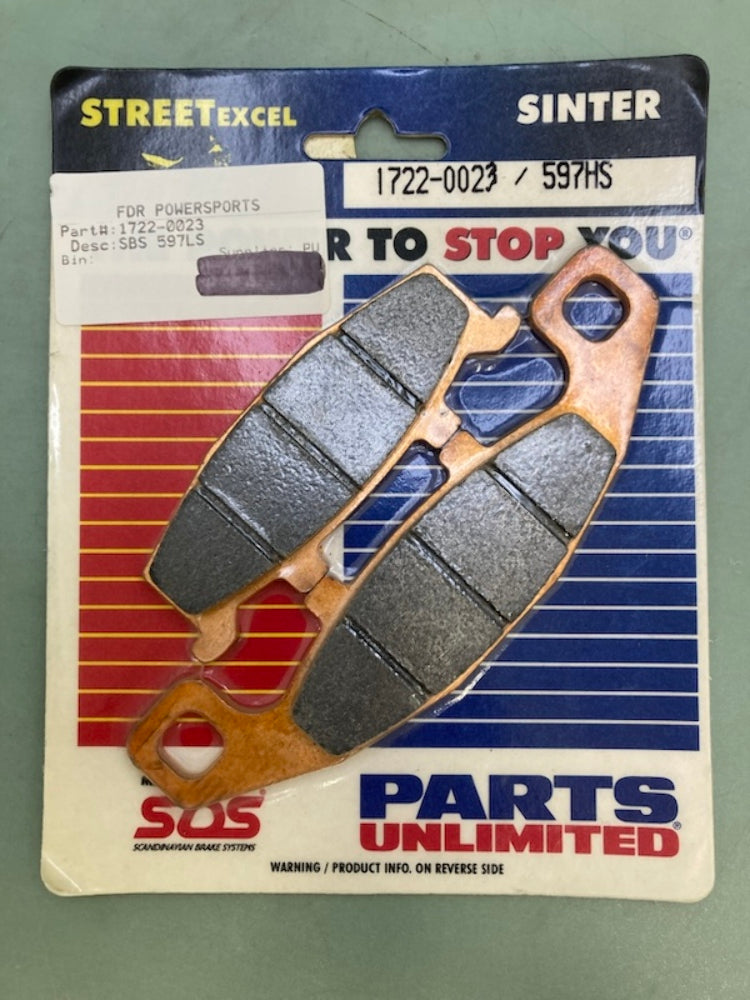 SBS 597HS Brake Pads 1722-0023 New Genuine