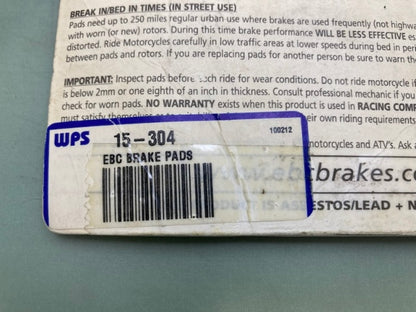 EBC FA304 Brake Pads 15-304 New Genuine