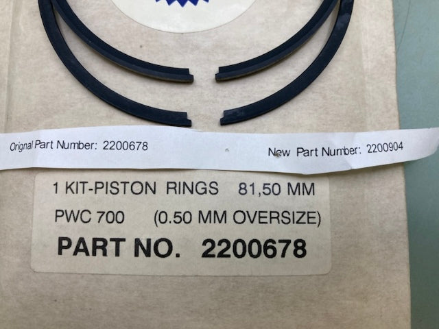 Polaris 2200678 Piston Rings Kit New Genuine