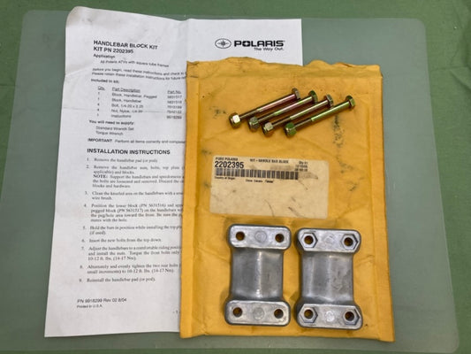 Polaris 2202395 Handle Bar Block Kit New Genuine