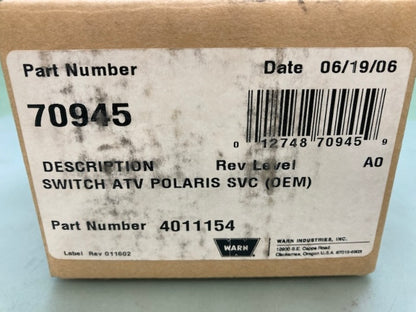 Polaris 4011154 Winch Switch New Genuine