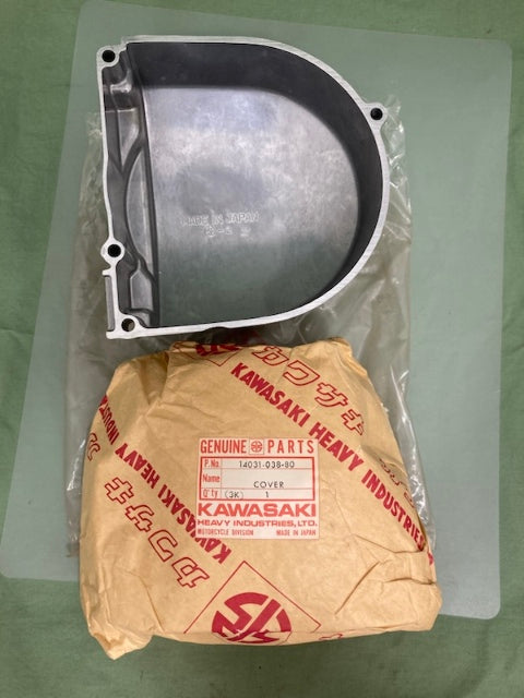 Kawasaki 14031-038-80 Cover, Lh Engine, Buff New Genuine