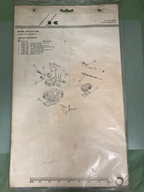 Kawasaki K14046-221 Top End Gasket Kit New Genuine