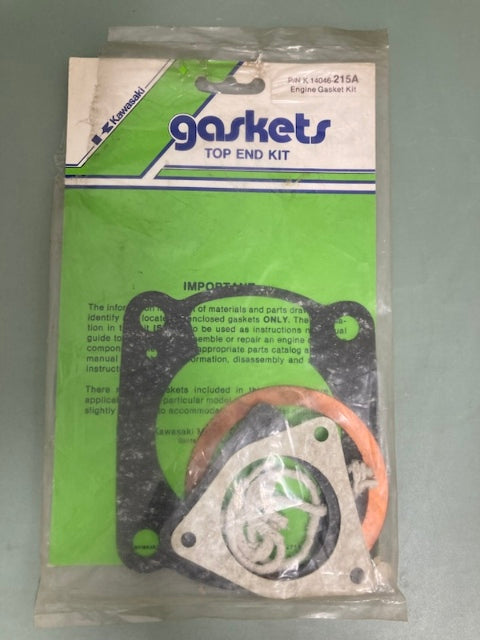 Kawasaki K14046-215A Top End Gasket Kit New Genuine