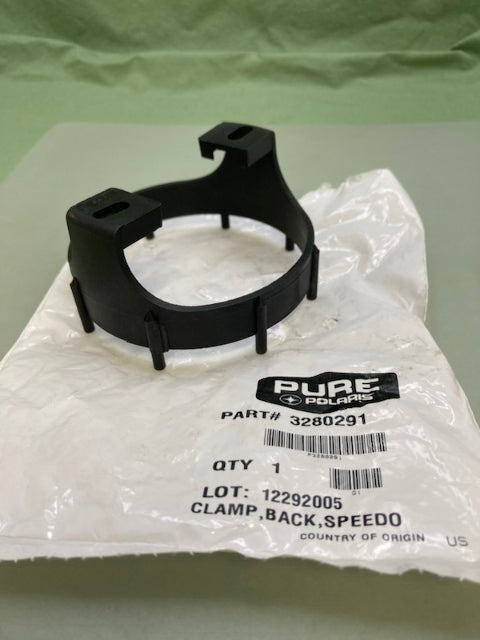 Polaris 3280291 Clamp, Back, Elec.Speedo, 3.38" New Genuine