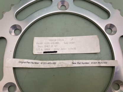 Honda 41201-KF0-000 Sprocket 42T New Replaces