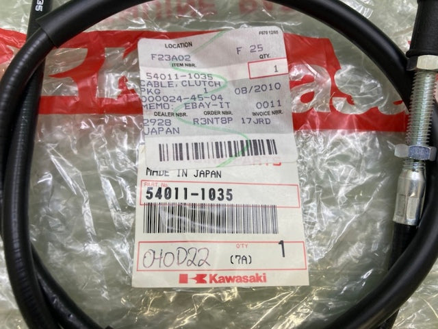 Kawasaki 54011-1035 Clutch Cable New Genuine
