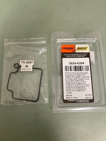 Moose 0934-6394 Float Bowl Gasket New Genuine