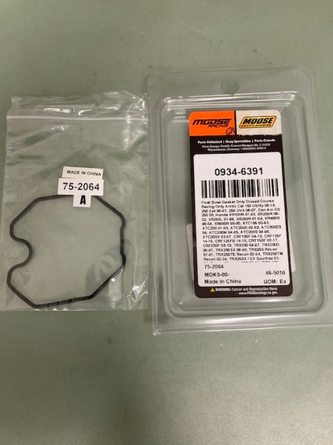 Moose 0934-6391 Float Bowl Gasket New Genuine