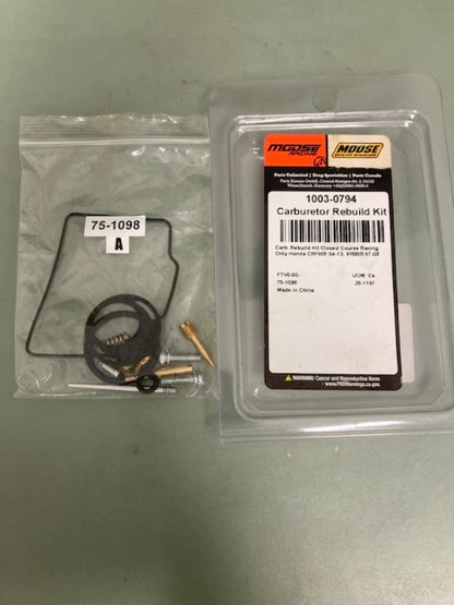 Moose 1003-0794 Carburetor Rebuild Kit New Genuine