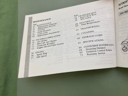 Honda 31KM1600 CH250 Owner's Manual '85 Genuine