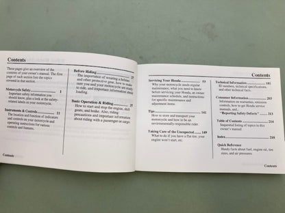 Honda 31MEA640 VTX1300S/R Owner's Manual '07 Genuine