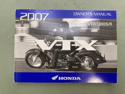 Honda 31MEA640 VTX1300S/R Owner's Manual '07 Genuine