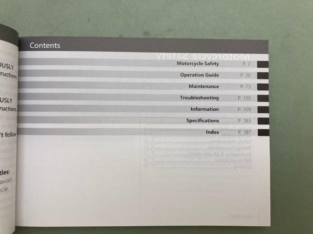Honda 31MJP611 CRF1000A/D Africa Twin Owner's Manual '17 Genuine