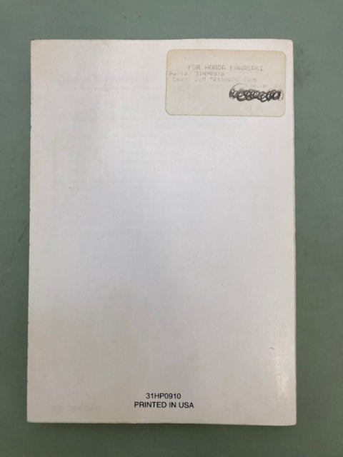Honda 31HP0910 TRX500FE Owner's Manual '06 Genuine