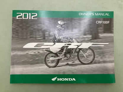 Honda 31KSJ670 CRF100F Owner's Manual '12 New Genuine