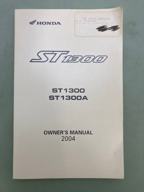 Honda 31MCS610 ST1300 ST1300A Owner's Manual '04 Genuine