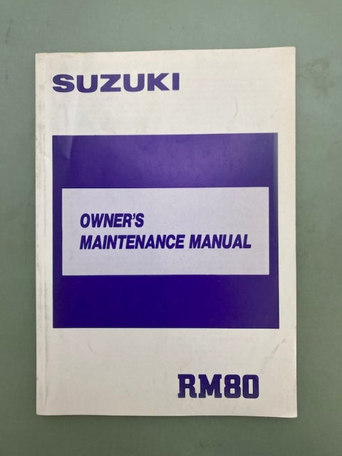 Suzuki 99011-02B22-03A RM80 Owner's Manual '88 Genuine
