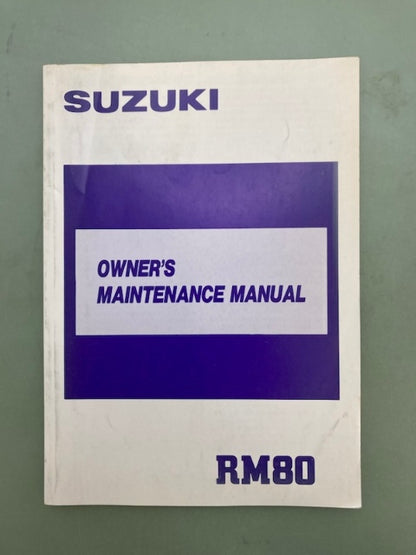 Suzuki 99011-02B22-03A RM80 Owner's Manual '88 Genuine