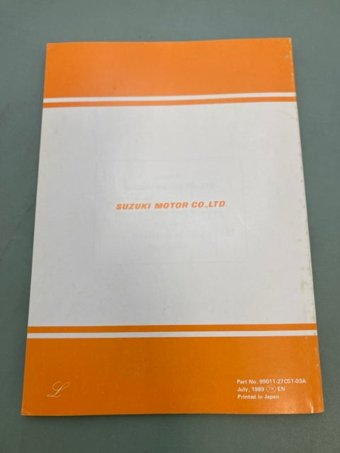 Suzuki 99011-27C51-03A RM125 Owner's Manual '90 Genuine